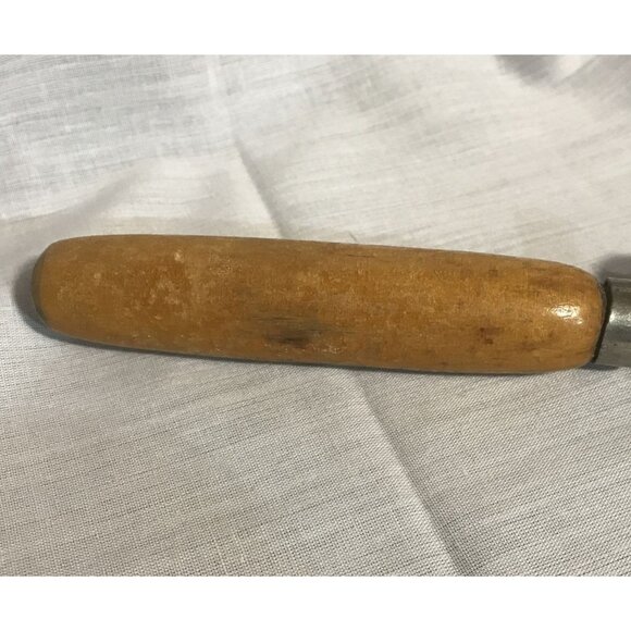 Vintage Wooden Handle Can Opener With Metal Blade & Bottle Opener 5 " - Picture 6 of 7